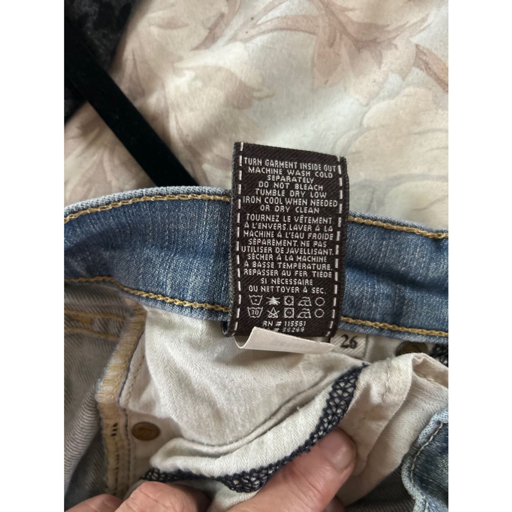 Women's 7 For All Mankind The Skinny Jeans - Size 26 Blue - Picture 10 of 11